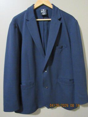 True Classic Blue Knit Sport Coat - 44R